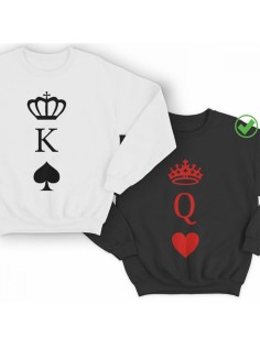 Парные свитшоты с надписью K&Q