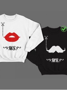 Парные свишоты для влюбленных Усы&губы