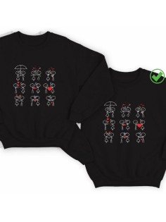 Парные свитшоты с милыми рисунками