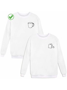 Парные свитшоты с принтами Чашка&Чай