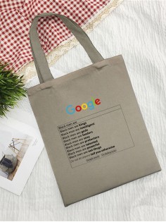 Сумка шоппер женская на плечо с принтом