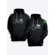 Парные толстовки для влюбленных с забавными надписями King&Queen / Family look / Фэмили лук