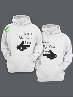 Парные толстовки для влюбленных с забавными надписями True love / Family look / Фэмили лук