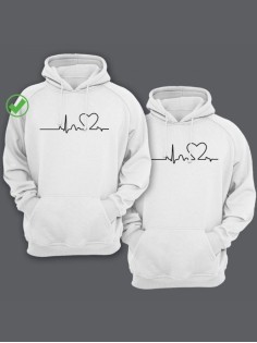 Парные толстовки для влюбленных оверсайз