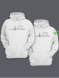 Парные толстовки для влюбленных оверсайз