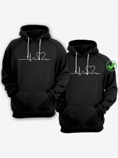 Парные толстовки для влюбленных оверсайз