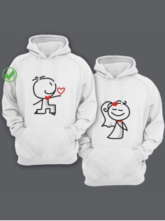 Парные толстовки с капюшоном для влюбленных, для молодоженов, для мужи и жены Жених & Невеста