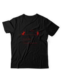 Мужская футболка с забавным принтом и смешной надписью You are offline/для мужчины