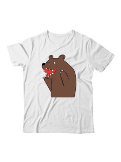 Футболка с прикольной надписью «Медведь кричит из кустов» / Оригинальная, модная мужская футболка.