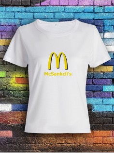 Модная женская футболка с принтом «Stop making drama».