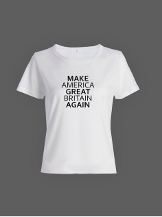 Модная женская футболка с надписью Make America/Оригинальная с принтом
