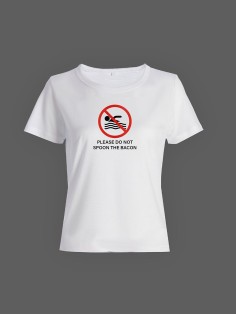 Футболка с прикольной надписью «Please do not»/Оригинальная, модная женская с принтом.