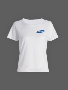 Модная женская футболка с принтом «Samsuka».