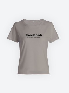 Футболка с прикольной надписью «Facebook»/Оригинальная, модная женская с принтом.