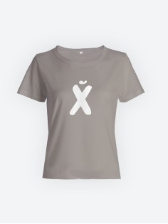 Футболка с прикольной надписью «Х»/Оригинальная, модная женская с принтом.