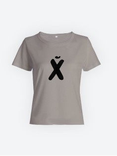 Футболка с прикольной надписью «Х»/Оригинальная, модная женская с принтом.