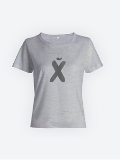 Футболка с прикольной надписью «Х»/Оригинальная, модная женская с принтом.