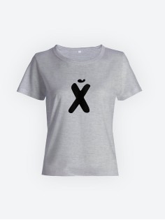 Футболка с прикольной надписью «Х»/Оригинальная, модная женская с принтом.