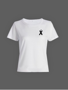 Смешная женская футболка с принтом X / Необычный оригинальный подарок на день рождения