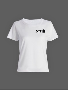 Смешная женская футболка с принтом хvй  / Необычный оригинальный подарок на день рождения