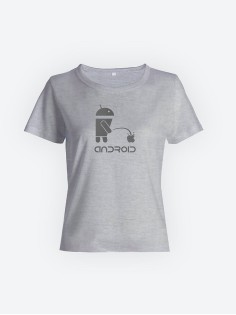 Качественная хлопковая футболка для женщин Android / Прикольные надписи на футболках