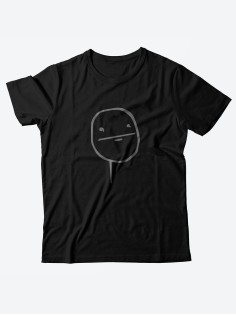 Мужская футболка с забавным принтом и смешной надписью Покер фэйс/для мужчины