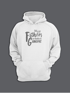 Стильное худи с крутым принтом Grandpas / Толстовка для дедушки с капюшоном со смешной надписью