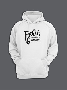 Стильное худи с крутым принтом Grandpas / Толстовка для дедушки с капюшоном со смешной надписью