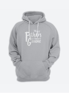 Стильное худи с крутым принтом Grandpas / Толстовка для дедушки с капюшоном со смешной надписью