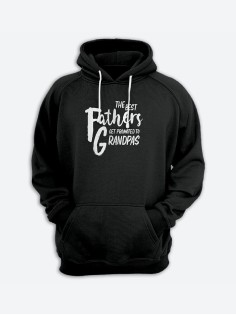 Стильное худи с крутым принтом Grandpas / Толстовка для дедушки с капюшоном со смешной надписью