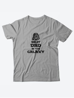 Прикольная мужская футболка с принтом Best dad in/Смешная хлопковая с надписями