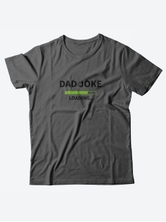 Футболка с клевым принтом для настоящего мужчины/Мужская с прикольной надписью Dad joke