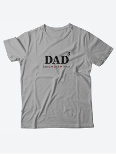 Футболка с клевым принтом для настоящего мужчины/Мужская с прикольной надписью Dad 3