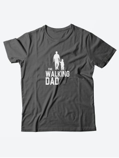 Стильная мужская футболка с надписью The walking dad / Подарок мужчине оригинальные футболки