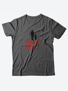 Стильная мужская футболка с надписью The walking dad / Подарок мужчине оригинальные футболки