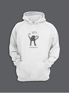 Худи женское оверсайз с принтом ЪУЪ