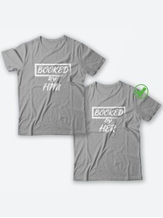 Парные футболки для молодоженов и для двоих влюбленных, для мужа и жены Booked