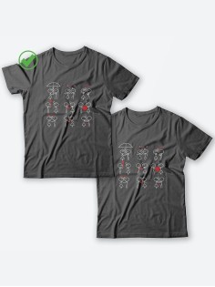 Парные футболки для молодоженов и для двоих влюбленных для мужа и жены со смешными рисунками