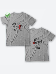 Парные футболки для молодоженов и для двоих влюбленных, для мужа и жены Our love story & Forever