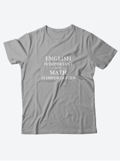 Футболка со своим принтом English is important/Мужской с надписью