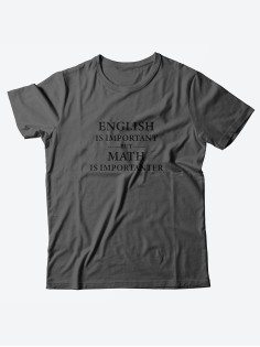 Футболка со своим принтом English is important/Мужской с надписью