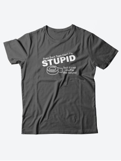 Футболка со своим принтом для настоящего мужчины/Мужской с надписью Stupid
