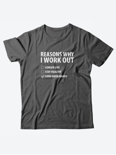 Качественная хлопковая футболка для женщин Reasons why i work / Прикольные надписи на футболках