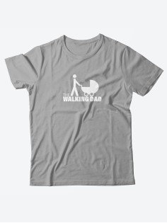 Прикольные надписи на футболках для мужчин / Оригинальные футболки с принтом  The walking dad