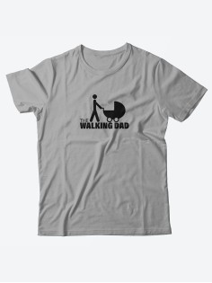 Прикольные надписи на футболках для мужчин / Оригинальные футболки с принтом  The walking dad