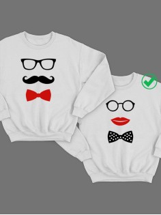 Парные свитшоты с принтами Усики&Бантики
