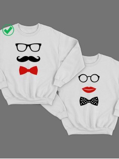 Парные свитшоты с принтами Усики&Бантики