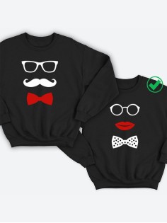 Парные свитшоты с принтами Усики&Бантики