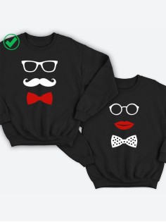 Парные свитшоты с принтами Усики&Бантики