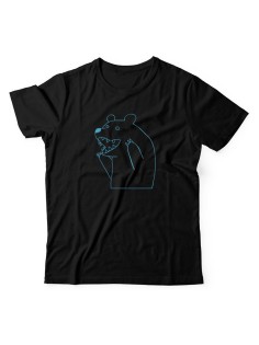 Прикольная мужская футболка с принтом Медведь/Смешная хлопковая с надписями